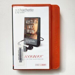 While We Run by Karen Healey Playaway Audiobook, Former Library Copy